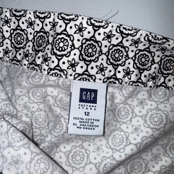 Gap Womens Black & White Geometric Print Skirt Size 12 - Picture 5 of 5